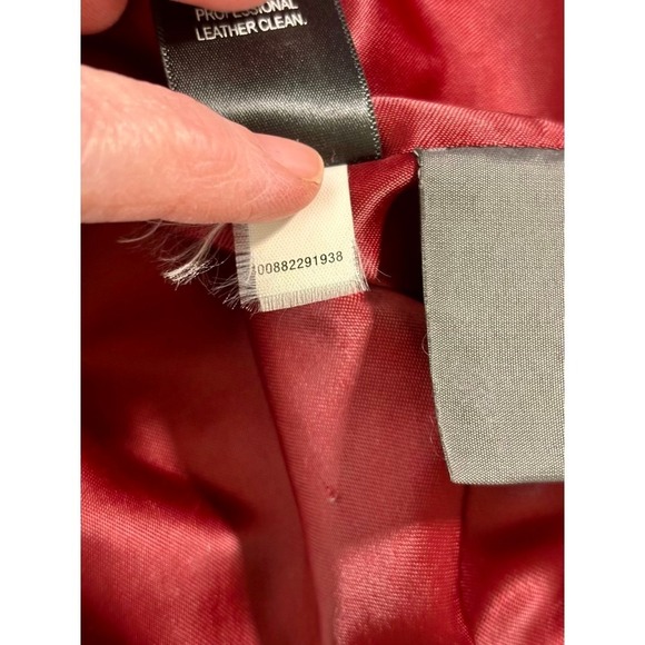 Y2K Genuine Leather Jacket Womens 1X Black 90s Minimalist Whimsy Sleek Classic - Picture 10 of 16